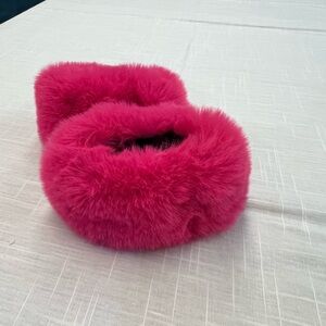 NWT Fuzzy Pink Cuffs